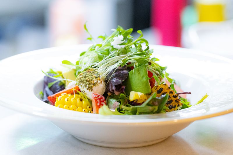 Fresh salad and vegetarian catering options